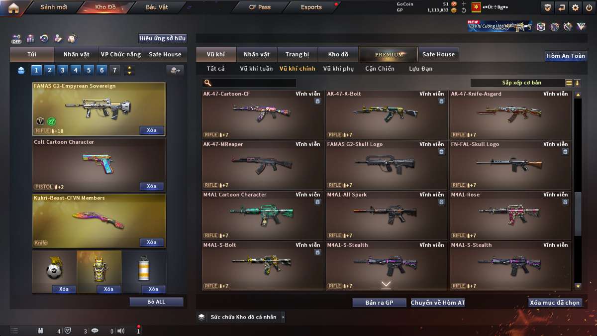 shop acc cf uy tin gia re